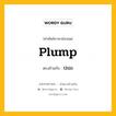 plump เป็นคำตรงข้ามกับคำไหนบ้าง?, คำศัพท์ภาษาอังกฤษที่มีความหมายตรงข้ามกัน plump ตรงข้ามกับ thin หมวด thin