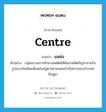 centre แปลว่า?, คำศัพท์ภาษาอังกฤษ centre แปลว่า แหล่ง ประเภท N ตัวอย่าง กลุ่มขบวนการค้ายาเสพติดได้หันมาผลิตกัญชาขายในรูปแบบใหม่โดยมีแหล่งอยู่ตามชายแดนป่ากันดารของประเทศกัมพูชา หมวด N