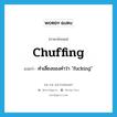 คำเลี่ยงของคำว่า fucking ภาษาอังกฤษ?, คำศัพท์ภาษาอังกฤษ คำเลี่ยงของคำว่า &#34;fucking&#34; แปลว่า chuffing ประเภท SL หมวด SL