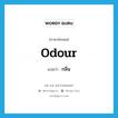 กลิ่น ภาษาอังกฤษ?, คำศัพท์ภาษาอังกฤษ กลิ่น แปลว่า odour ประเภท N หมวด N