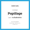 pupillage แปลว่า?, คำศัพท์ภาษาอังกฤษ pupillage แปลว่า ช่วงเป็นเด็กนักเรียน ประเภท N หมวด N