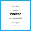 purline แปลว่า?, คำศัพท์ภาษาอังกฤษ purline แปลว่า หมอนรองหลังคา ประเภท N หมวด N