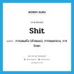 shit แปลว่า?, คำศัพท์ภาษาอังกฤษ shit แปลว่า การเสแสร้ง (คำสแลง), การหลอกลวง, การโกหก ประเภท N หมวด N