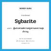 Sybarite แปลว่า?, คำศัพท์ภาษาอังกฤษ sybarite แปลว่า ผู้แสวงหาแต่ความหรูหราและความสุขสำราญ ประเภท N หมวด N