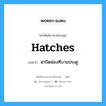 hatches แปลว่า?, คำศัพท์ช่างภาษาอังกฤษ - ไทย hatches คำศัพท์ภาษาอังกฤษ hatches แปลว่า ฝาปิดช่องที่บานประตู