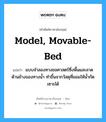 model, movable-bed แปลว่า?, คำศัพท์ช่างภาษาอังกฤษ - ไทย model, movable-bed คำศัพท์ภาษาอังกฤษ model, movable-bed แปลว่า แบบจำลองทางชลศาสตร์ซึ่งพื้นและลาดด้านข้างของทางน้ำ ทำขึ้นจากวัสดุที่ยอมให้น้ำกัดเซาะได้