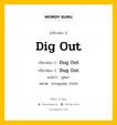 กริยา 3 ช่อง ของ Dig Out คืออะไร? มาดูคำอ่าน คำแปลกันเลย, กริยาช่อง 1 Dig Out กริยาช่อง 2 Dug Out กริยาช่อง 3 Dug Out แปลว่า ขุดมา หมวด Irregular Verb หมวด Irregular Verb