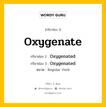 กริยา 3 ช่อง ของ Oxygenate คืออะไร? มาดูคำอ่าน คำแปลกันเลย, กริยาช่อง 1 Oxygenate กริยาช่อง 2 Oxygenated กริยาช่อง 3 Oxygenated หมวด Regular Verb หมวด Regular Verb