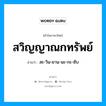 สวิญญาณกทรัพย์ อ่านว่า?, คำในภาษาไทย สวิญญาณกทรัพย์ อ่านว่า สะ-วิน-ยาน-นะ-กะ-ซับ