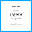 อุฏฐาการ อ่านว่า?, คำในภาษาไทย อุฏฐาการ อ่านว่า อุด-ถา-กาน