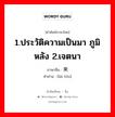 1.ประวัติความเป็นมา ภูมิหลัง 2.เจตนา ภาษาจีนคืออะไร, คำศัพท์ภาษาไทย - จีน 1.ประวัติความเป็นมา ภูมิหลัง 2.เจตนา ภาษาจีน 来头 คำอ่าน [lái tóu]