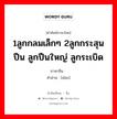 弹 ภาษาไทย?, คำศัพท์ภาษาไทย - จีน 弹 ภาษาจีน 1ลูกกลมเล็กๆ 2ลูกกระสุนปืน ลูกปืนใหญ่ ลูกระเบิด คำอ่าน [dàn]