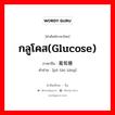 กลูโคส(glucose) ภาษาจีนคืออะไร, คำศัพท์ภาษาไทย - จีน กลูโคส(glucose) ภาษาจีน 葡萄糖 คำอ่าน [pú táo táng]