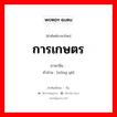 农业 ภาษาไทย?, คำศัพท์ภาษาไทย - จีน 农业 ภาษาจีน การเกษตร คำอ่าน [nóng yè]