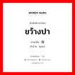 ขว้างปา ภาษาจีนคืออะไร, คำศัพท์ภาษาไทย - จีน ขว้างปา ภาษาจีน 抛 คำอ่าน [pāo]