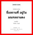 ชื่อสถานที่ อยู่ในมณฑลชานตง ภาษาจีนคืออะไร, คำศัพท์ภาษาไทย - จีน ชื่อสถานที่ อยู่ในมณฑลชานตง ภาษาจีน 郚 คำอ่าน [wú]