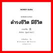 ดำรงชีวิต มีชีวิต ภาษาจีนคืออะไร, คำศัพท์ภาษาไทย - จีน ดำรงชีวิต มีชีวิต ภาษาจีน 过活 คำอ่าน [guò huó ]