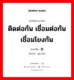 ติดต่อกัน เชื่อมต่อกัน เชื่อมโยงกัน ภาษาจีนคืออะไร, คำศัพท์ภาษาไทย - จีน ติดต่อกัน เชื่อมต่อกัน เชื่อมโยงกัน ภาษาจีน 毗邻 คำอ่าน [pí lín]