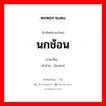 นกช้อน ภาษาจีนคืออะไร, คำศัพท์ภาษาไทย - จีน นกช้อน ภาษาจีน 鹮 คำอ่าน [huán]