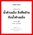 น้ำค้างแข็ง สิ่งที่คล้ายกับน้ำค้างแข็ง ภาษาจีนคืออะไร, คำศัพท์ภาษาไทย - จีน น้ำค้างแข็ง สิ่งที่คล้ายกับน้ำค้างแข็ง ภาษาจีน 霜 คำอ่าน [shuāng]