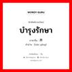 บำรุงรักษา ภาษาจีนคืออะไร, คำศัพท์ภาษาไทย - จีน บำรุงรักษา ภาษาจีน 调养 คำอ่าน [tiáo yǎng]