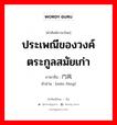 ประเพณีของวงค์ตระกูลสมัยเก่า ภาษาจีนคืออะไร, คำศัพท์ภาษาไทย - จีน ประเพณีของวงค์ตระกูลสมัยเก่า ภาษาจีน 门风 คำอ่าน [mén fēng]