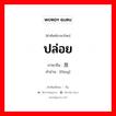 ปล่อย ภาษาจีนคืออะไร, คำศัพท์ภาษาไทย - จีน ปล่อย ภาษาจีน 放 คำอ่าน [fàng]