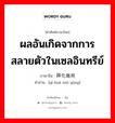 ผลอันเกิดจากการสลายตัวในเซลอินทรีย์ ภาษาจีนคืออะไร, คำศัพท์ภาษาไทย - จีน ผลอันเกิดจากการสลายตัวในเซลอินทรีย์ ภาษาจีน 异化做用 คำอ่าน [yì huà zuò yòng]