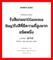 伽马射线 ภาษาไทย?, คำศัพท์ภาษาไทย - จีน 伽马射线 ภาษาจีน รังสีแกมมา(Gamma Ray)รังสีที่มีความถี่สูงมากชนิดหนึ่ง คำอ่าน [gā mǎ shè xiàn]