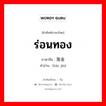 ร่อนทอง ภาษาจีนคืออะไร, คำศัพท์ภาษาไทย - จีน ร่อนทอง ภาษาจีน 淘金 คำอ่าน [táo jīn]