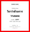 วิชาว่าด้วยการวางแผน ภาษาจีนคืออะไร, คำศัพท์ภาษาไทย - จีน วิชาว่าด้วยการวางแผน ภาษาจีน 运筹学 คำอ่าน [yùn chóu xué]