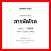 สารพัดโรค ภาษาจีนคืออะไร, คำศัพท์ภาษาไทย - จีน สารพัดโรค ภาษาจีน 一切疾病 คำอ่าน [yī qiè jí bìng]