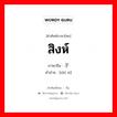 สิงห์ ภาษาจีนคืออะไร, คำศัพท์ภาษาไทย - จีน สิงห์ ภาษาจีน 狮子 คำอ่าน [shī zi]