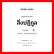 สิ่งปฏิกูล ภาษาจีนคืออะไร, คำศัพท์ภาษาไทย - จีน สิ่งปฏิกูล ภาษาจีน 脏东西 คำอ่าน [zāng dōng xi]