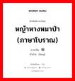 หญ้าหางหมาป่า (ภาษาโบราณ) ภาษาจีนคืออะไร, คำศัพท์ภาษาไทย - จีน หญ้าหางหมาป่า (ภาษาโบราณ) ภาษาจีน 稂 คำอ่าน [láng]