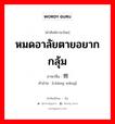 หมดอาลัยตายอยาก กลุ้ม ภาษาจีนคืออะไร, คำศัพท์ภาษาไทย - จีน หมดอาลัยตายอยาก กลุ้ม ภาษาจีน 怅惘 คำอ่าน [chàng wǎng]