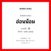 อ่อนน้อม ภาษาจีนคืออะไร, คำศัพท์ภาษาไทย - จีน อ่อนน้อม ภาษาจีน 谦恭 คำอ่าน [qiān gōng]