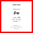 อ้าย ภาษาจีนคืออะไร, คำศัพท์ภาษาไทย - จีน อ้าย ภาษาจีน 外号 คำอ่าน [wài hào] หมายเหตุ ) ,