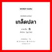 เกล็ดปลา ภาษาจีนคืออะไร, คำศัพท์ภาษาไทย - จีน เกล็ดปลา ภาษาจีน 鱼鳞 คำอ่าน [yú lín]