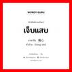 痛心 ภาษาไทย?, คำศัพท์ภาษาไทย - จีน 痛心 ภาษาจีน เจ็บแสบ คำอ่าน [tòng xīn]