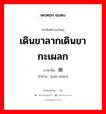 蹒跚 ภาษาไทย?, คำศัพท์ภาษาไทย - จีน 蹒跚 ภาษาจีน เดินขาลากเดินขากะเผลก คำอ่าน [pán shān]