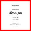 เต้านม,นม ภาษาจีนคืออะไร, คำศัพท์ภาษาไทย - จีน เต้านม,นม ภาษาจีน 奶 คำอ่าน [nǎi]