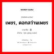 เพชร, ดอกสว่านเพชร ภาษาจีนคืออะไร, คำศัพท์ภาษาไทย - จีน เพชร, ดอกสว่านเพชร ภาษาจีน 金刚钻 คำอ่าน [jīn gāng zuàn]