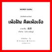 เพ้อฝัน คิดเพ้อเจ้อ ภาษาจีนคืออะไร, คำศัพท์ภาษาไทย - จีน เพ้อฝัน คิดเพ้อเจ้อ ภาษาจีน 痴想 คำอ่าน [chī xiǎng]