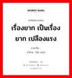 เรื่องยาก เป็นเรื่องยาก เปลืองแรง ภาษาจีนคืออะไร, คำศัพท์ภาษาไทย - จีน เรื่องยาก เป็นเรื่องยาก เปลืองแรง ภาษาจีน 费难 คำอ่าน [fèi nán]