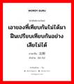 เอาของที่เทียบกันไม่ได้มาฝืนเปรียบเทียบกันอย่างเสียไม่ได้ ภาษาจีนคืออะไร, คำศัพท์ภาษาไทย - จีน เอาของที่เทียบกันไม่ได้มาฝืนเปรียบเทียบกันอย่างเสียไม่ได้ ภาษาจีน 比附 คำอ่าน [bǐ fù]