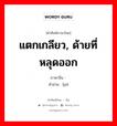 แตกเกลียว, ด้ายที่หลุดออก ภาษาจีนคืออะไร, คำศัพท์ภาษาไทย - จีน แตกเกลียว, ด้ายที่หลุดออก ภาษาจีน 纰 คำอ่าน [pī]