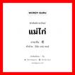 แม่ไก่ ภาษาจีนคืออะไร, คำศัพท์ภาษาไทย - จีน แม่ไก่ ภาษาจีน 老妈妈 คำอ่าน [lǎo mā ma]