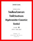 โซเดียมไฮดรอกไซด์(Sodium Hydroxide=Caustic Soda) ภาษาจีนคืออะไร, คำศัพท์ภาษาไทย - จีน โซเดียมไฮดรอกไซด์(Sodium Hydroxide=Caustic Soda) ภาษาจีน 烧碱 คำอ่าน [shāo jiǎn]