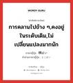 การคลานไปข้าง ๆ,คงอยู่ในระดับเดิม,ไม่เปลี่ยนแปลงมากนัก ภาษาญี่ปุ่นคืออะไร, คำศัพท์ภาษาไทย - ญี่ปุ่น การคลานไปข้าง ๆ,คงอยู่ในระดับเดิม,ไม่เปลี่ยนแปลงมากนัก ภาษาญี่ปุ่น 横ばい คำอ่านภาษาญี่ปุ่น よこばい หมวด n หมวด n